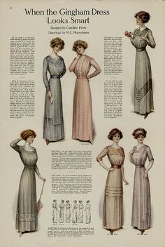 1911 Edwardian Fashions-simple-dresses-day-dresses